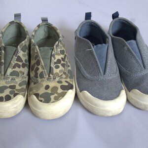 2 pairs of Toddler's slip-on shoes